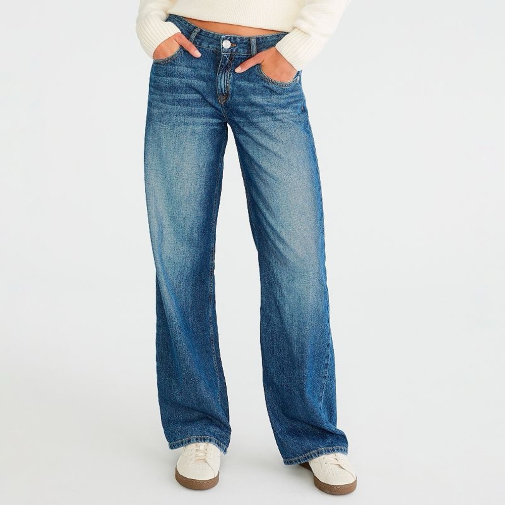 Aeropostale Blue Flare Wide Leg Jeans